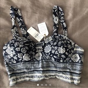 American Eagle Blue Bandeau Top